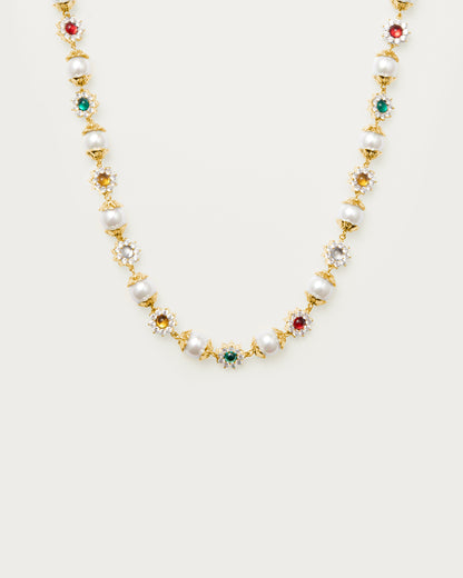 Crystal Pearl Necklace